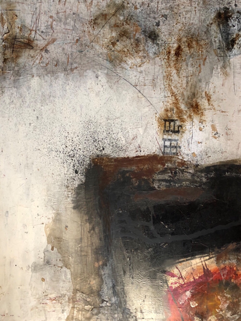 Freedom - acrylic, whitewash, coffee, rust, KAWASAKI MAMI - Giappone