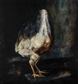 olio su tela cm 83 x 89