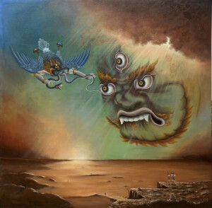 acrylic on canvas 4ft x4ft