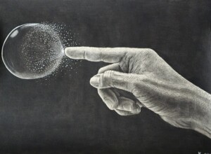 Charcoal on paper 29.7 × 42 cm