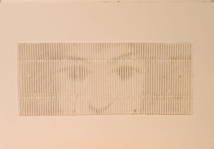 matita su cartoncino increspato Cm 15 X 40