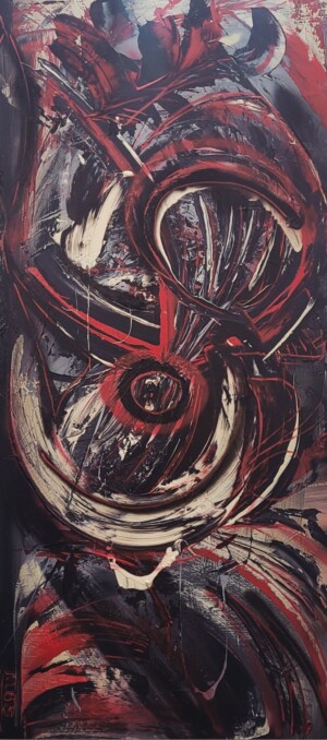 Acrylic on canvascm 60 x 130